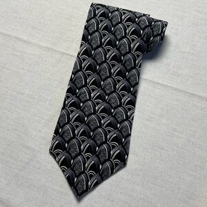 J. Garcia Neck Tie Black White Gray Silver